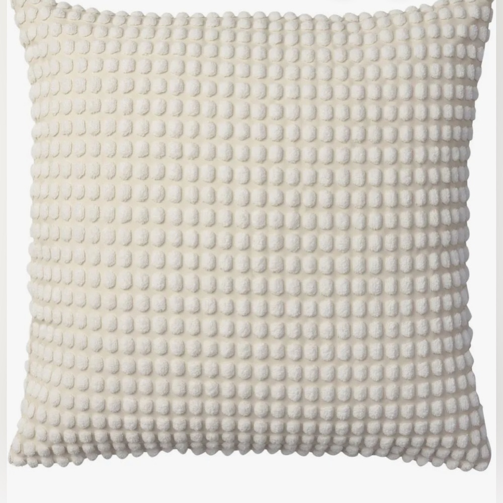 IKEA GULLKLOCKA Cushion cover 
26x26" - White